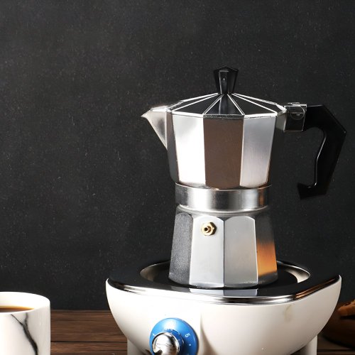 Aluminiowa kawiarka moka do espresso 600 ml – do kuchenki gazowej i płyty ceramicznej