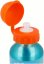 Hliníková fľaša na pitie Prasiatko Pepa 400 ml - oranžová/modrá