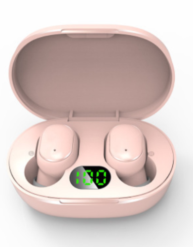 Bluetooth sluchátka E6s růžová