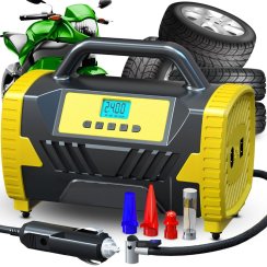 Kompresor do auta 12 V 230 V přenosná pumpa bezolejová ER1098