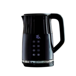 Wireless kettle with LED touch screen and temperature control - 1.7L, 2200W