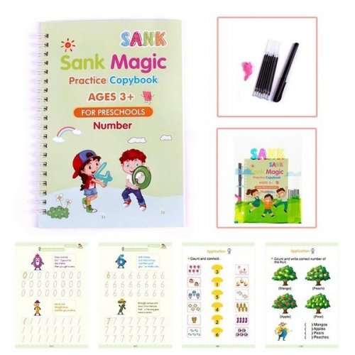 Pracovné zošity na učenie písania a kreslenia – Sank Magic