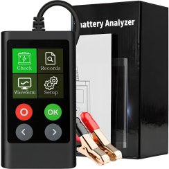 Tester akumulátorů – měřič stavu autobaterie LCD, 6V–20V
