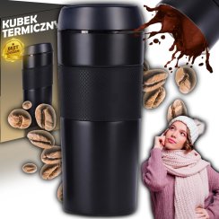 Termohrnček termoska na teplé nápoje až 24 h těsný 400 ml čaj káva
