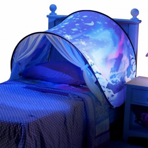 Tent over the bed- Winter night sky