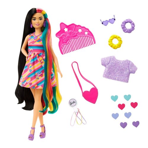 Barbie Totally Hair Fantastické vlasové kreace srdíčková - MATTEL