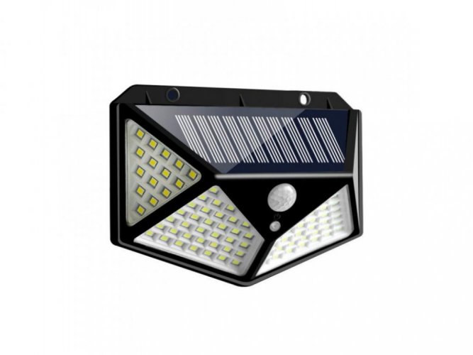Solární čtyřstranné LED osvětlení s pohybovým senzorem