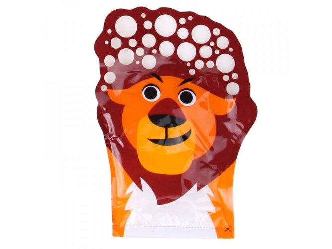 Bubbles zábavná rukavice s bublifukem - lev