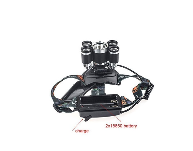 Bailong latarka czołowa led cree 5X LED 9W