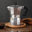 Aluminiowa kawiarka moka do espresso 600 ml – do kuchenki gazowej i płyty ceramicznej