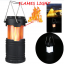 Camping torch with charger and flame effect