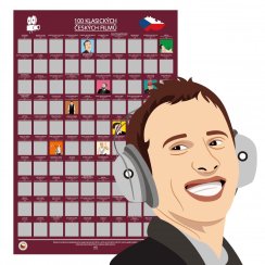 Stírací plakát - 100 klasických českých filmů