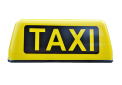 Taxi svetlo na strechu auta s magnetom, 12V - 29x12,5x10,5 cm