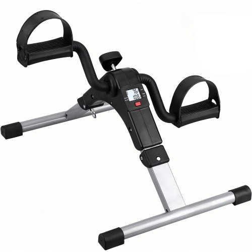 Rehabilitacyjny trenażer do pedałowania 2w1 składany z wyświetlaczem LCD - SR262