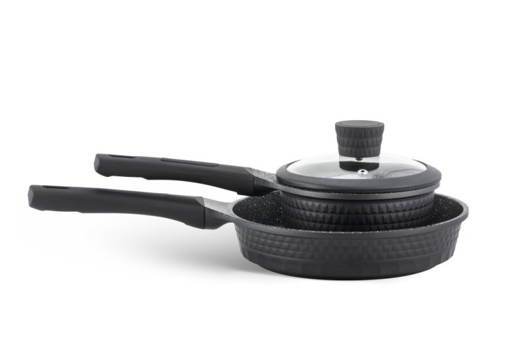 Set of dishes with ceramic-marble surface - 10 pcs