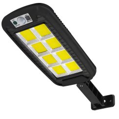 Solarna lampa LED – ogrodowa latarnia uliczna z pilotem, czujnikiem ruchu i zmierzchu