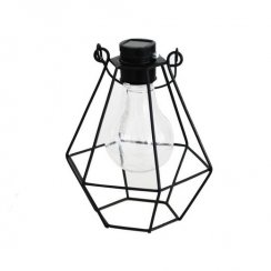 Decorative solar lamp in the shape of a grid - square