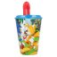 Plastic cup with straw 430ml - Sonic