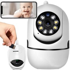 Elektronická chůvička s otočnou kamerou Full HD, bezdrátová, se snímačem pohybu - E936-1