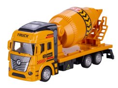 Metalowy samochód budowlany z biegiem wstecznym 19 cm