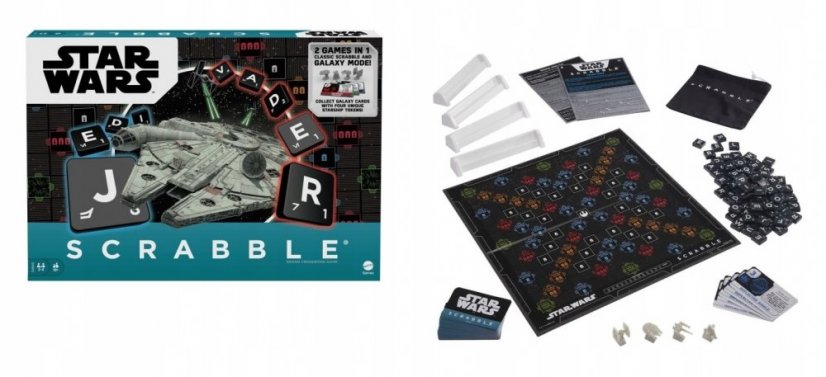 Gra Scrabble Star Wars Gwiezdne Wojny HJD08 Mattel