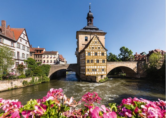 Puzzle Stará radnice v Bambergu 1000 dílků - SCHMIDT