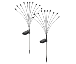 Solární zahradní lampa Firefly s kuličkami, 8 ks (sada 2 ks)