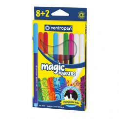 Marker Centropen Magic - 8 colors + 2 erasers