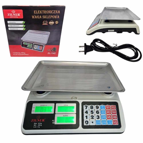 Elektronická váha s LCD displejem a baterií, do 40 kg, přesnost 2 g