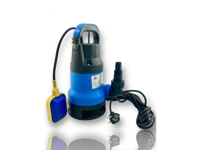 Submersible pump with float for clean/polluted water