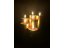 LED candle gold - 6x12,5 cm