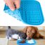 Licking mat for dogs to slow down feeding