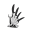 Set of ceramic kitchen knives with white ceramic blade - 6 pcs