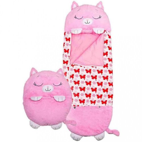 Śpiwór dla dzieci Happy Nappers - różowy kot