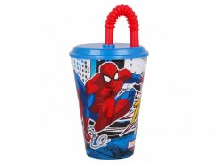 Cup with straw 430 ml - Spiderman