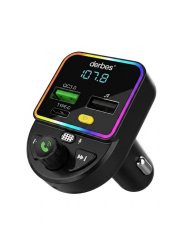Transmiter FM do samochodu aerbes AB-CZ05 – Bluetooth 5.0, QC 3.0, podświetlenie RGB