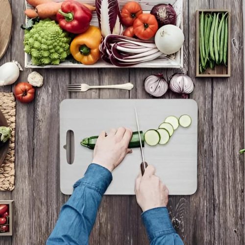 VITABOARD stainless steel cutting board 30×20 cm – BPA-free