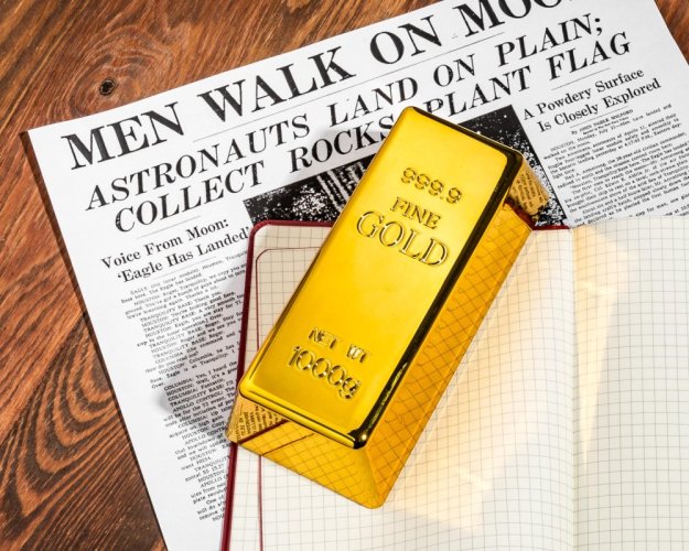 Gold ingot - doorstop