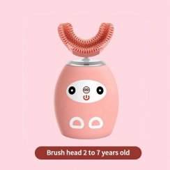 Children's vibrating electric toothbrush - pink