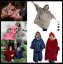 TV hoodie / blanket with hood - pink