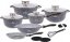Modern set of marble pots - 14pcs