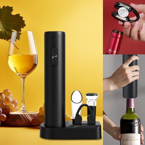 VINOCORK electric wine opener – 5-piece stainless steel set