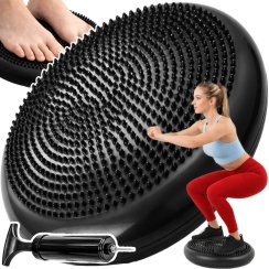 Senzomotorický míč, disk, polštář s výstupky na cvičení, 33 cm + pumpa