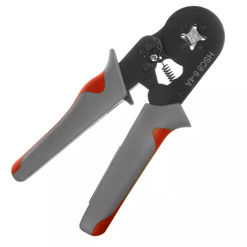 Crimping pliers for connectors 0,25-10 mm² + set of extensions