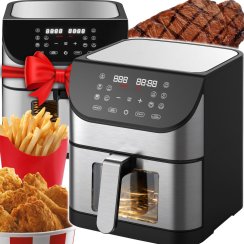 Frytkownica na gorące powietrze XXL Air Fryer 8 l 1800 W z okienkiem 12 programów - OR1308