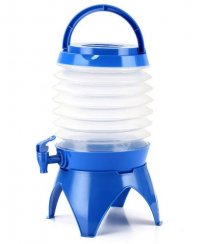 Folding water canister 3.5 l - blue