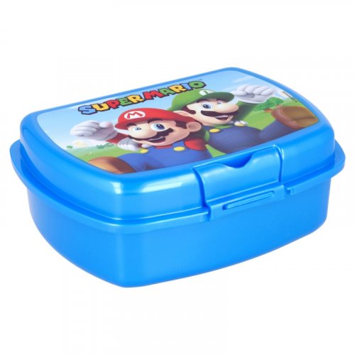 Detský box na desiatu Super Mario - modrý