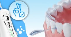 Bezdrátový zubní irigátor dentální 4 režimy 7 nástavců 300 ml pouzdro