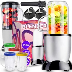 Robot kuchenny – blender stojący z funkcją wyciskarki, 4x kubki, zestaw XXL - E606-1