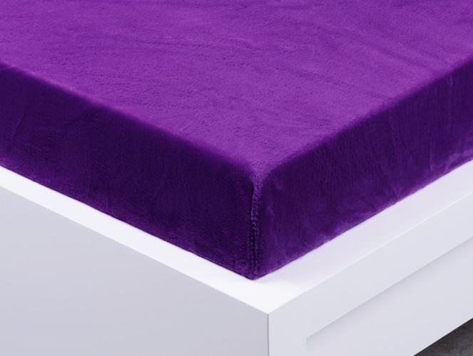 Exclusive single bed sheet - dark purple 90x200 cm